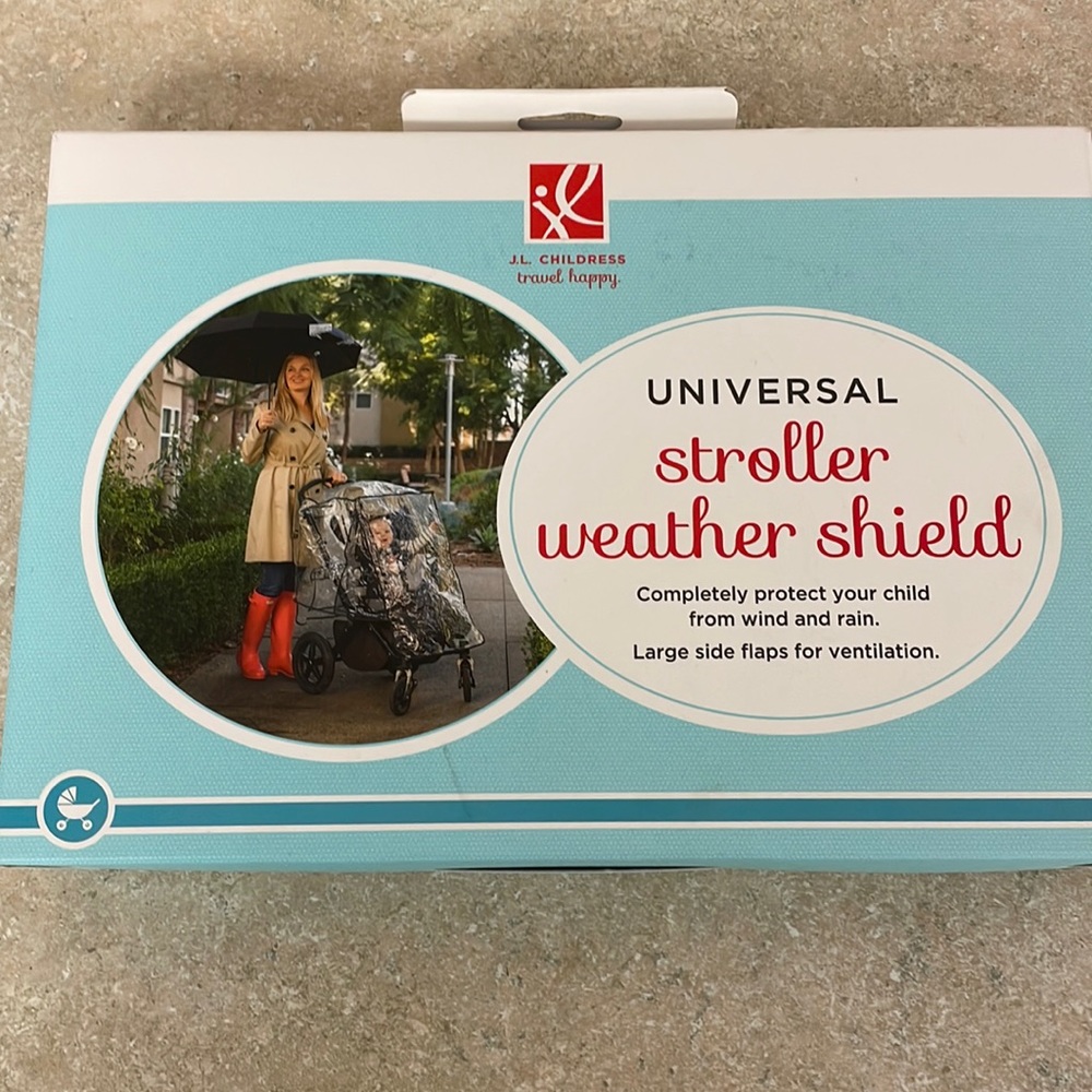NEW J.L. Childress Universal Stroller Weather Shield Clear Rain Cover